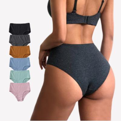 China Wholesale High Quality Antibacterial Female Thong Breathable Low Waist Threaded Cotton Girls Panties Brief for sale