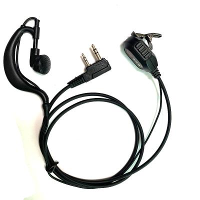 China Baofeng Walkie Talkie Headset Clear Loud Universal k-type Earphone High Noise Earphone Cable for baofeng bf-888s UV5R for sale