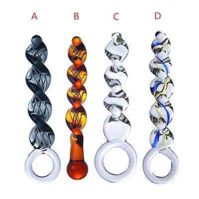 China New Design Anal Toy Anal Plug Spiral Butt Plug For Male Eccentric Plug Crystal Gife Special Butt Anal Toys For Couples Anal Plug for sale