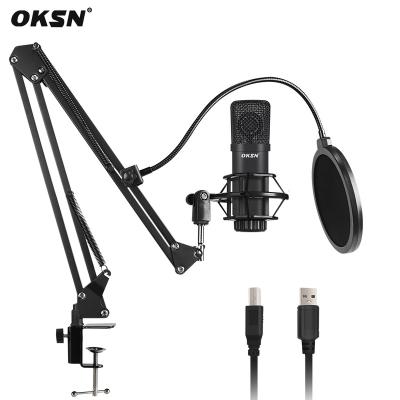 China USB Microphone Factory Sale Recording Studio Equipment Work From Home Online Condenser Microphone for sale