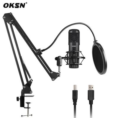 China USB Microphone Factory Sale Mike Condenser Podccast Studio Equipment USB Microphone for sale