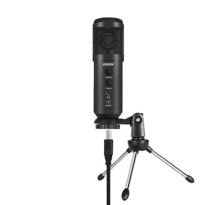 China USB Microphone Factory Youtube Recording Studio Mic Streaming Condenser USB Hot Selling Desktop Microphone for sale