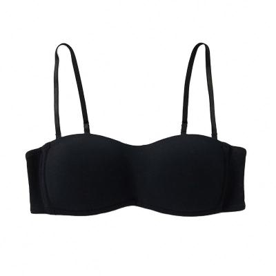 China Thin Anti-sagging Breathable tube top style invisible bra no bra steel strapless underwear anti-skid ring bra for sale