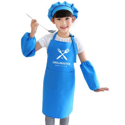 China Apron Kids Art Children Brief Apron Draw Painting Clothes Kindergarten Match Painting Suit for sale