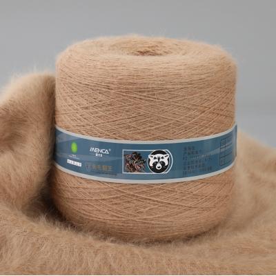 China Factory Wholesale Mink Down Yarns 10Kg 90Colors Anti-pilling Hair Angola Rabbits Long Yarn Yarn For Hand Knitting 14s/2 for sale