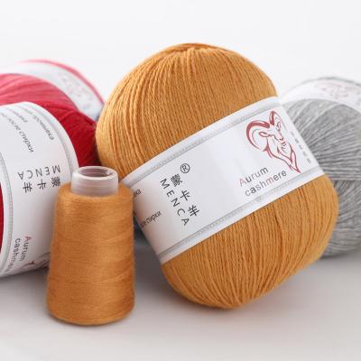 China Anti-pilling 50 Grams+20 Grams Cashmere Yarn For Hand Knitting Winter 56 Soft Warm Thicker 16s/3 Colors Warm Yarn With Yarn for sale