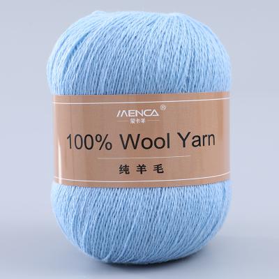 China MENCA Sustainable 100% Woolen Yarns For Hand Knitting Sweaters 18s/2 Mid-weight 27Colors Australian Pure Merino Woolen Yarn Hot Selling Australian Wool Yarn for sale