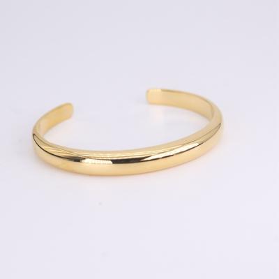 China Plain Adjustable Simple Metal Retro Style Gold Bracelets & Bangles for sale