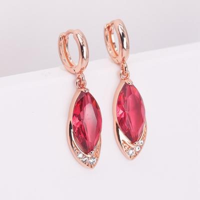 China Retro Best Price Top Quality Rose Gold Womens Earrings Trendy Jewelry for sale