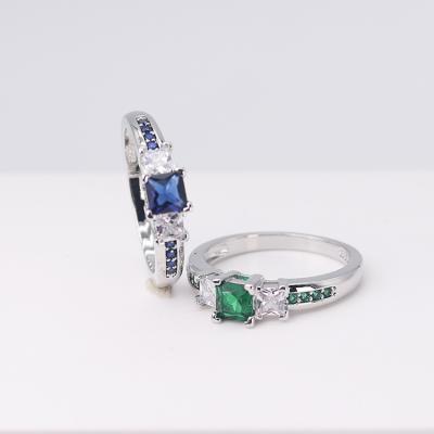 China Simple Design TRENDY Plating Gemstone Wedding Ring Fashion Jewelry for sale