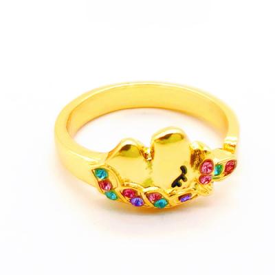 China New Creative Copper Unicorn Ring Pony Colorful Children's Jewelry Jewelry Wire for sale