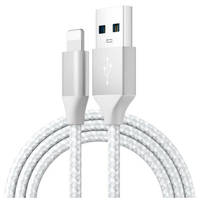 China Mobile Phone Pi 6ft USB Premium 10ft Nylon Braided Data Cable For Apple Phone 2.4A Fast Charging Data Cable For iPhone Cable Charging for sale