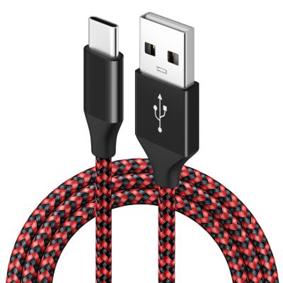 China Fast Charging For Samsung Galaxy In Type C Cable Mobile Phone Cables Fast USB C Charging 10FT Power Cord Nylon Braided Phone Charger Cord for sale