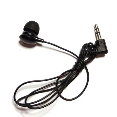 China Durable Single Sided 3.5mm One Ear Headphones Airline Disposable Mono Earphone for sale