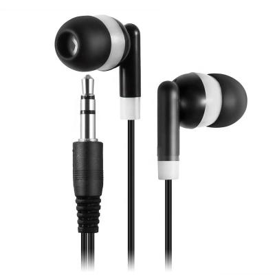 China 3.5mm In-Ear Connector Headsets Disposable Airline Airplane Stereo Earphones for sale