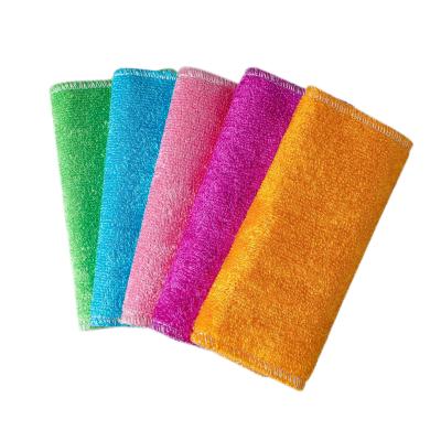 China Hypoallergenic Absorb Water Kitchen Cleaning Cloths, Dish Bamboo Fiber Kitchen Dish Wash Cleaning Cloths for sale