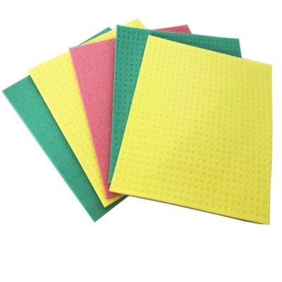 China Sustainable Dish Kitchen Cloth Cellulose Sponge Cleaning Cloth Eco-friendly Cleaning Sponge For Spaniard for sale