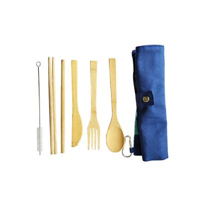 China Disposable Japanese Cutlery Bamboo Biodegradable Dinnerware Set, Eco Homeware Wholesale Bamboo Dinnerware Sets for sale