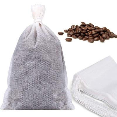 China Eco-friendly Herbal Disposable Empty Coffee Filter Tea Filter Drawstring Biodegradable Tea Bags for sale