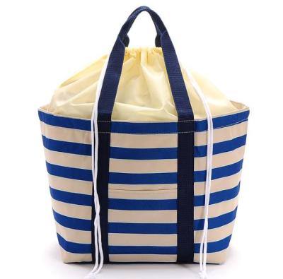 China Cooler Eco-Friendly Cotton Drawstring Bag for sale