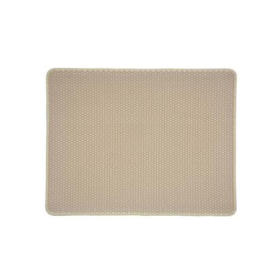 China Double Layer Waterproof Beige EVA Cat Litter Waterproof Washable Mat for sale