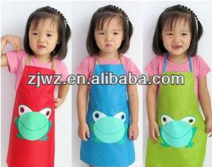 China Feel Soft Cheap Kids Cooking Aprons Painting Apron for sale