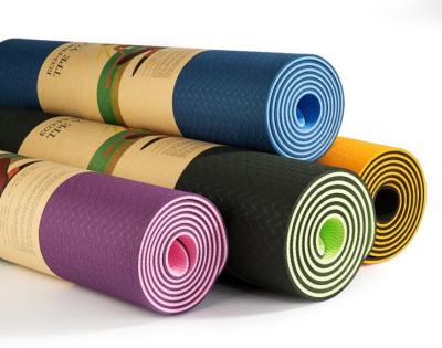 China Soft Washable Strip Yoga Eco-Friendly Mat for sale