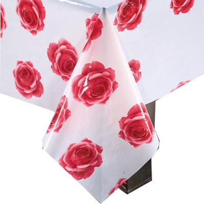 China Hot Selling Super Clear Transparent Plastic Oilproof PVC Tablecloth Rolls Or Sheets for sale