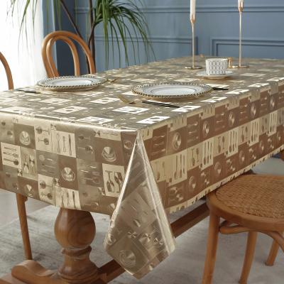 China Oilproof Yiwu Factory Water Proof PVC Embossed Oilcloth Table Cloth For Weddings for sale