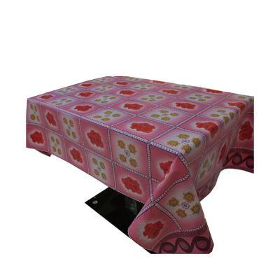 China Hot Selling Oilproof Yiwu Shuangjie Double Side PVC Tablecloth Rolls for sale