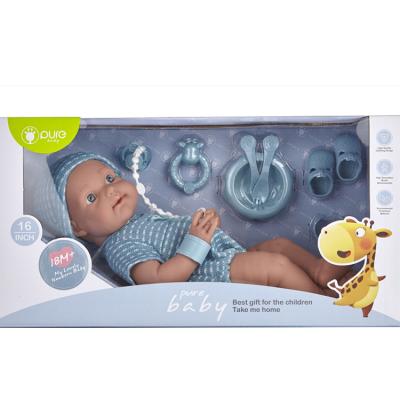 China Home Play New Arrive Popular Product 16 Inch Baby Play Set Cute Boy Toy Dolls For Kids for sale