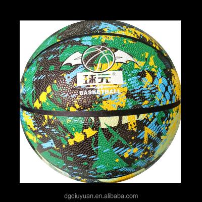 China Trainning All Over Print PU Design Your Own Logo Real Basketball Game Indoor Good Quality Basketball Pattern Indoor Outdoor Training Balls à venda