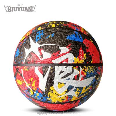 China Trainning All Over Print PU Design Your Own Logo Real Basketball Game Indoor Good Quality Basketball Pattern Indoor Outdoor Training Balls zu verkaufen