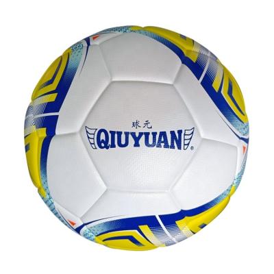 China Match.training.promotion Qiuyuan football soccer ball size 5 ball real custom logo thermal pasted OEM acceptable match game soccer ball PU Te koop