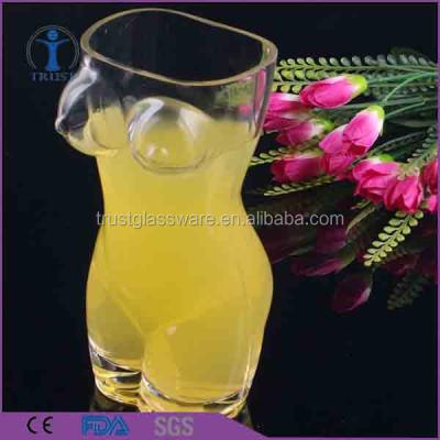 China Wholesale Modern All Types Hand Shot 28 Ounce Cold Beer Woman Shape Glass Mug for sale