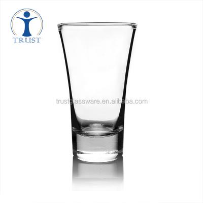 China Eco - Friendly Round Shape Machine Made Mini Small Tequila Liquor Alcohol Spirits Shot Glass for sale