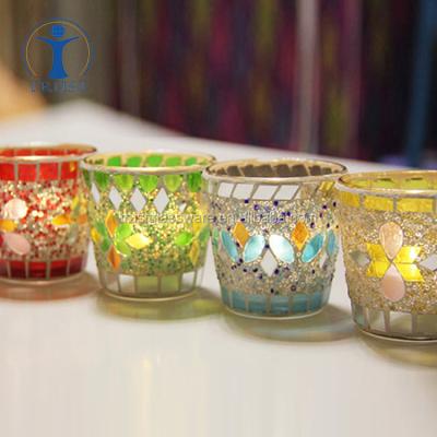 China China Factory Supply Modern High Quality Fashion Unique Recycled Glass Candle Jars Wholesale for sale