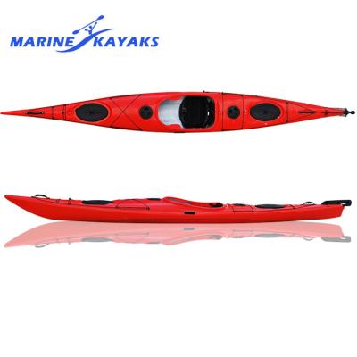 China Outdoor Tour 5M Sunshine Style Roto Cast Cheap Plastic Angler Sea Kayak 1 Person for sale