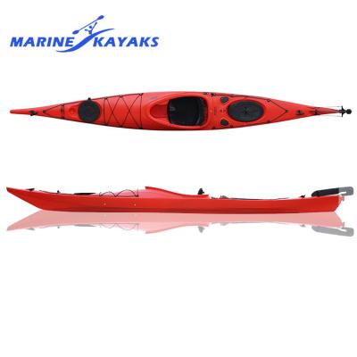 China 2018 Outdoor Tour Hot Selling Plastic Professional Single Packing Sea Kayak For Exploration for sale