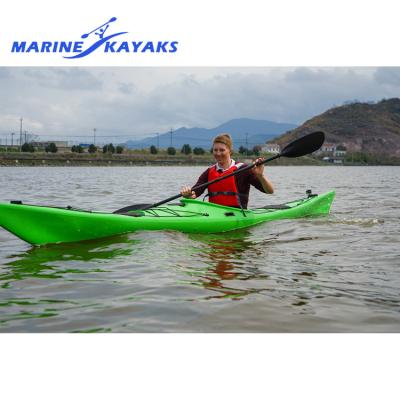 China Outdoor Tour 5.24M Customized Color Professional 1 Seat Sit In Sea Kayak For China Competition for sale