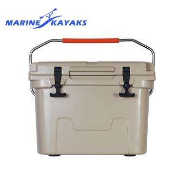 China Eco-friendly 15L/20L/45L/60L Blue or White Plastic Reusable Ice Cooler Box for Fishing for sale