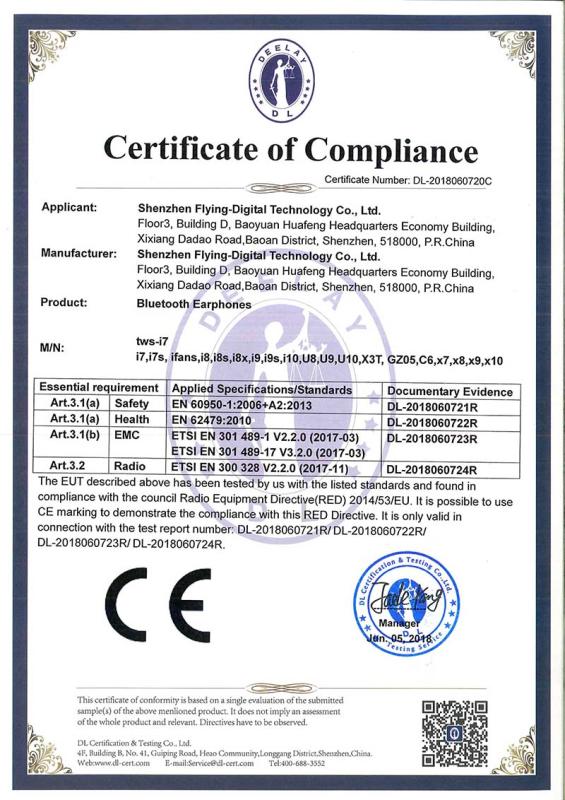 CE - Shenzhen Fenglilai Technology Co., Ltd.