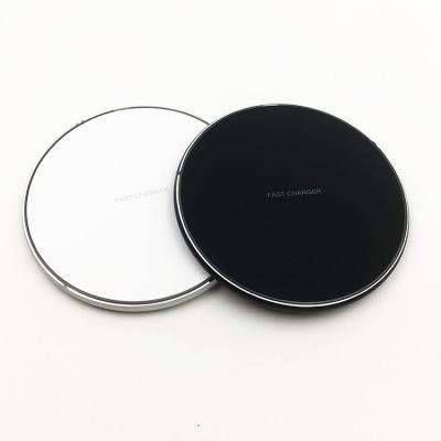 China 2019 Fast Cell Phone QI Charger Glass+Metal Qi Type-c Charging 10w Wireless Charger For Samsung For iPhone for sale