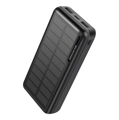 China New Fast Charging Charger Power Bank Support Dual Outputs With Cable 30000mah Large Capacity Custom Solar Power Bank for sale