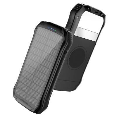 China 16000 MAH Fast Fast Battery PowerBank Palladium Power Bank Solar Power Bank Support External Portable Solar Panel With LED Light Solar Power Banks for sale