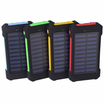 China Solar Power Bank 20000mAh Power Bank Portable Travel Charger Solar Panel Battery Charger External Powerbank For iPhone for sale