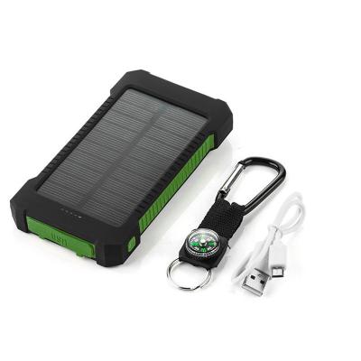 China Solar Panel Charging High Capacity Charger Solar Power Bank Powerbank 20000mah Mobile Power Bank for sale