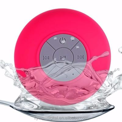 China EZCast Wireless Audio Player Mini Shower Waterproof Speaker 5W BT Round Speaker With Sucker for sale