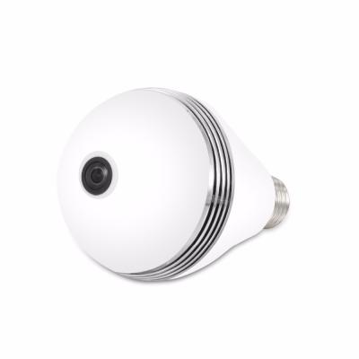 China Dome Camera 3.0MP WiFi Bulb Hidden Camera 360 Degree Surveillance Security Bulb Camera with SD Card Speaker for sale