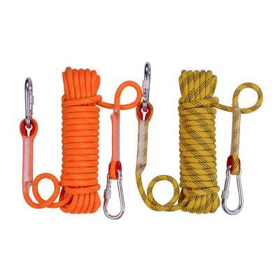 China Hot Selling 12mm 10m Reflective Dynamic Climbing Rope For Climbing And Multi-pitch Mountaineering for sale